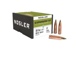 Nosler Expansion Tip .30 Cal CBTPT Rifle Bullet, 168 gr 0.308" 50rds