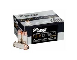 Sig Sauer Elite Performance 10mm Ammunition, 20 Rounds JHP 200Gr - E10MM20020