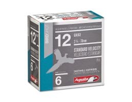 Aguila Field 12 Gauge 2-3/4 inches 6 Shot 1-1/8 oz Standard Velocity Lead Shotshell, Birdshot, 25/Box - 1CHB1216