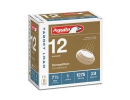 Aguila Competition 12 Gauge 2-3/4 inches 7-1/2 Shot 1-1/8 oz Sporting Clay Lead Shotshell, Birdshot, 25/Box - 1CHB1246