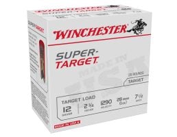 Winchester Super Target 12 Gauge Ammunition, 25 Rounds Shotshell #7.5 - TRGT12907