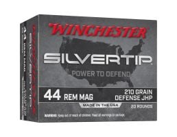 Winchester SILVERTIP .44 Mag Ammunition, 20 Rounds JHP 210Gr - W44MST