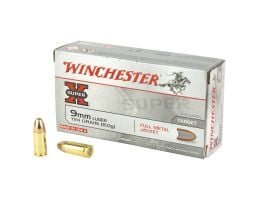 Winchester SUPER X 9mm Ammunition, 50 Rounds FMJ 124Gr - W9MM124