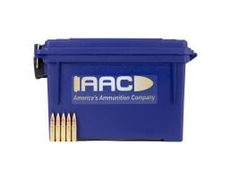 AAC "Sabre Blade Black Tip" 300 Blackout 110 Grain Ammo 250rds With AAC Blue 30 Cal Ammo Can