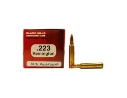 Black Hills 223 Remington 69gr Sierra MatchKing Ammunition 50rds - M223N12