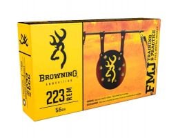 Browning 55 gr FMJ .223 Remington Ammunition, 20 Rounds
