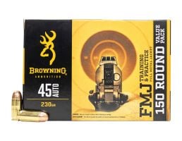 Browning Training And Practice 230 gr FMJ .45 ACP Ammunition 150 Rounds
