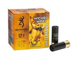 Browning Wicked Wing 3" #4 Shot 1 1/4 oz 12 Gauge Ammunition, 25 Rounds