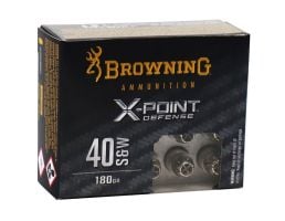 Browning X-Point Defense 180 gr 40 S&W Ammunition, 20 Rounds