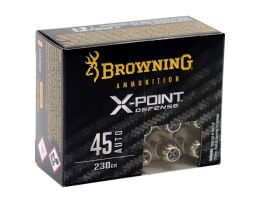 Browning X-Point Defense 230 gr 45 ACP Ammunition, 20 Rounds