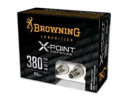 Browning X-Point Defense 95 gr 380 ACP Ammunition, 20 Rounds
