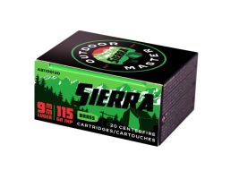 Sierra Outdoor Master 9mm Ammo 115 Grain JHP, 200rds