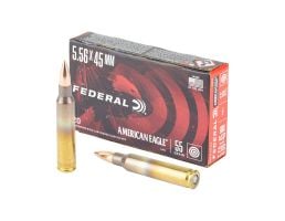 500 Rounds of Federal American Eagle 5.56x45mm FMJ 55 Grain Ammo