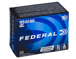 Federal Personal Defense .32 H&R Mag 85 gr 20 Rounds Ammunition - C32HRB