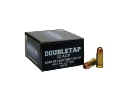 DoubleTap Ammunition DT Lead Free .32 ACP 60 gr CHP 20rds