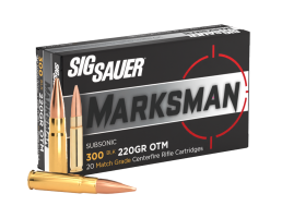 SIG Sauer 300 AAC Blackout 220gr, Match, Subsonic Ammunition - C300A2-20
