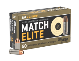 Sig Sauer Elite V-Crown 115 gr JHP 9mm Ammo, 20/pack - E9MMA1COMP50