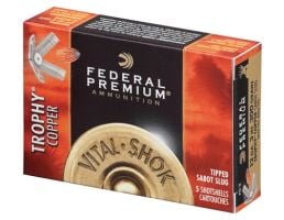 Federal 12ga 3" 300gr Trophy Copper Sabot Slug Vital-Shok Shotshell Ammunition 5rds - P151 TC