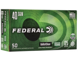 Federal BallistiClean 125 Grain LFF 40 S&W Ammo, 50rds/Box - BC40CTI