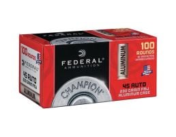 Federal Champion Aluminum 230 gr FMJ .45 ACP Ammo 100 Rounds | PSA