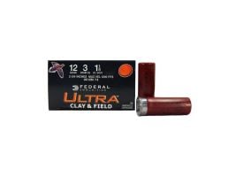 Federal Ultra Clay and Field 2.75" 1 1/8 oz 8 Shot 12 Gauge Ammunition 25 Rounds