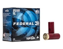 Federal Top Gun 12 Gauge 2-3/4" 8 Shot 1-1/8 oz Shotshell, 25/Box - TGL12 8