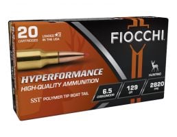 Fiocchi Hyperperformance 129 gr SST 6.5 Creedmoor Ammunition, 20 Rounds