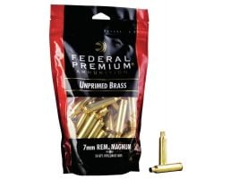 Federal Premium Gold Medal 7mm Remington Magnum Unprimed Brass Cartridge Case, 50/pack - PR7UPB50