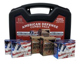 Hornady American Defense Combo Pack .40 S&W 180GR XTP / 165GR FTX and Pistol Case