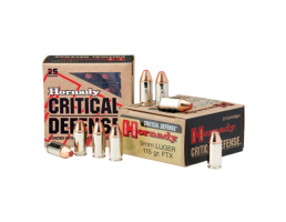 Hornady Critical Defense 9mm Ammo 115 Gr FTX 25rds - 90250