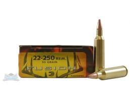 Federal 22-250 55gr Fusion Ammuniton 20rds - F22250FS1