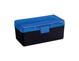 Berrys Bullets #404 .22 Hornet/.30 Carbine Ammo Box, 50rds Black/Blue