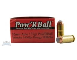 Glaser Pow'rBall 10mm 135gr Ammunition 20rds - PB10135/20