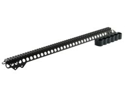 Mesa Tactical SureShell 12 Gauge Shotshell Carrier w/Long Rail, 6rds Black