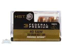 Federal 40 S&W 180gr HST Ammuniiton 20rds - P40HST1S