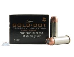 Speer 44 Magnum 200gr Gold Dot Ammunition 20rds - 23971