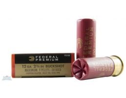 Federal 12ga 2.75" Max 9 Pellets 00 Buck Vital-Shok Shotshell Ammunition 5rds - P154 00