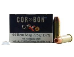 Cor-Bon 44 Magnum 225gr DPX Ammunition 20rds - DPX44M225/20