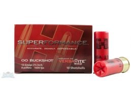 Hornady 12 GA 2-3/4"00 Superformance Buckshot 10 Rounds Ammunition -  86246