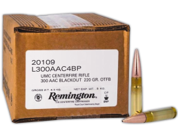 Remington UMC .300 AAC Blackout 220 gr Ammo OTFB - 200rds - 20109