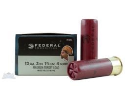 Federal 12ga 3" 4DE 2oz #4 Strut-Shok Magnum Lead Turkey Shotshells 10rds - FT158F