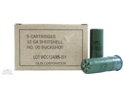 Winchester 12ga 2.75" 00 Buckshot Military Grade Ammunition 5rds - Q1544