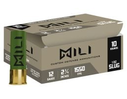 Mili Defense 12 Ga 2.75" 1 oz Lead Rifled Slug 10rds- M12RIFSLUG