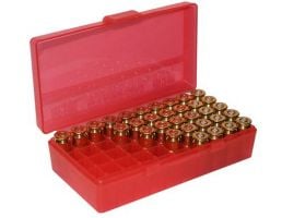 MTM FlipTop Ammo Box 9mm/380ACP-Red-50 rd-P50-9M-29