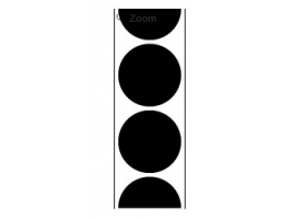 Pro-Shot Splatter Shot 1" Black Repair Patches - 216 - 12 Sheets - P-216