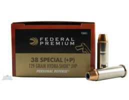 Federal 38 Special+P 129gr Hydra-Shok Ammunition 20rds - P38HS1
