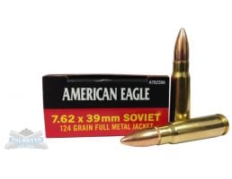 American Eagle 7.62x39mm 124gr FMJ Ammunition 20rds - AE76239A