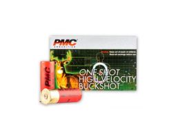 PMC One Shot 12ga 2 3/4" 00 Buckshot 9 Pellet Ammunition