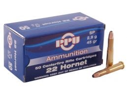 Prvi Partizan .22 Hornet SP 45 gr 50 Rounds Ammunition - PP22H