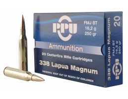 Prvi Partizan .338 Lapua Magnum FMJ 250 gr 20 Rounds Ammunition - PP338F
